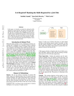 Is it Required? Ranking the Skills Required for a Job-Title