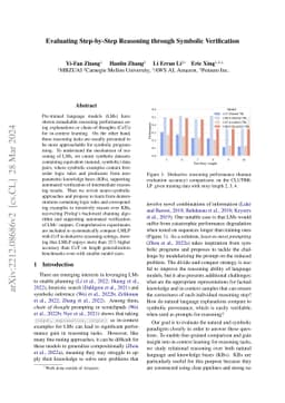 Evaluating Step-by-Step Reasoning through Symbolic Verification
