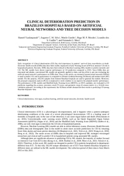 Clinical Deterioration Prediction in Brazilian Hospitals Based on
  Artificial Neural Networks and Tree Decision Models