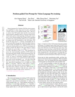 Position-guided Text Prompt for Vision-Language Pre-training