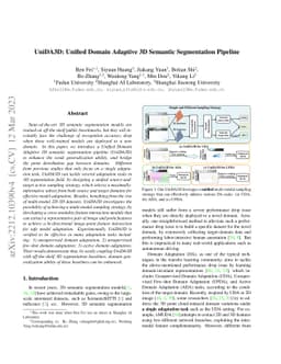 UniDA3D: Unified Domain Adaptive 3D Semantic Segmentation Pipeline