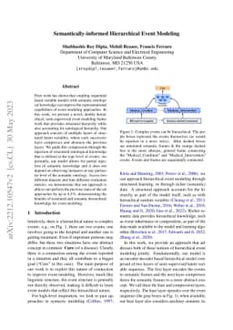 Semantically-informed Hierarchical Event Modeling
