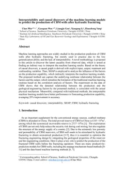 Interpretability and causal discovery of the machine learning models to
  predict the production of CBM wells after hydraulic fracturing