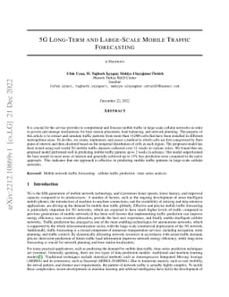 5G Long-Term and Large-Scale Mobile Traffic Forecasting