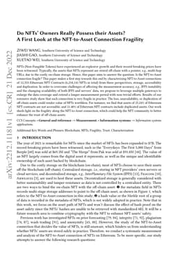 Do NFTs' Owners Really Possess their Assets? A First Look at the
  NFT-to-Asset Connection Fragility