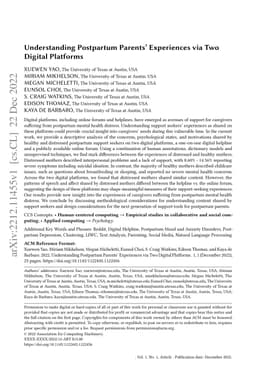 Understanding Postpartum Parents' Experiences via Two Digital Platforms