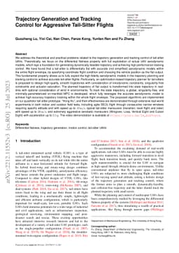 Trajectory Generation and Tracking Control for Aggressive Tail-Sitter
  Flights