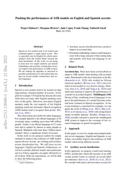 Pushing the performances of ASR models on English and Spanish accents