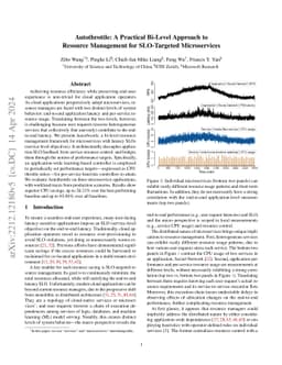 Autothrottle: A Practical Bi-Level Approach to Resource Management for
  SLO-Targeted Microservices