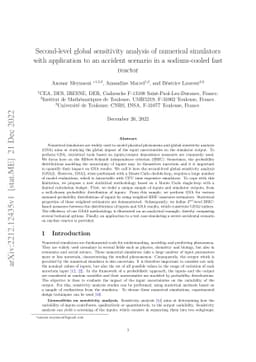 Second-level global sensitivity analysis of numerical simulators with
  application to an accident scenario in a sodium-cooled fast reactor