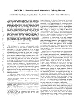 SceNDD: A Scenario-based Naturalistic Driving Dataset