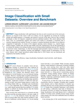 Image Classification with Small Datasets: Overview and Benchmark