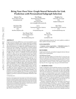 Bring Your Own View: Graph Neural Networks for Link Prediction with
  Personalized Subgraph Selection