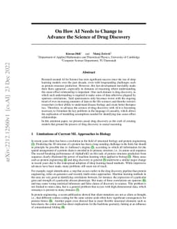 On How AI Needs to Change to Advance the Science of Drug Discovery