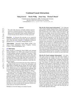 Continual Causal Abstractions