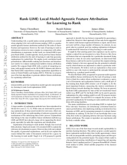 Rank-LIME: Local Model-Agnostic Feature Attribution for Learning to Rank