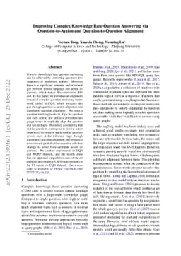 Improving Complex Knowledge Base Question Answering via
  Question-to-Action and Question-to-Question Alignment