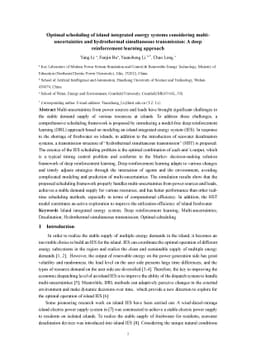 Optimal scheduling of island integrated energy systems considering
  multi-uncertainties and hydrothermal simultaneous transmission: A deep
  reinforcement learning approach