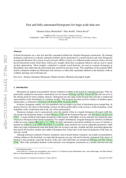 Fast and fully-automated histograms for large-scale data sets