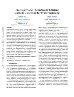 Practically and Theoretically Efficient Garbage Collection for
  Multiversioning