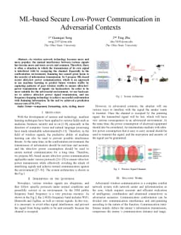 ML-based Secure Low-Power Communication in Adversarial Contexts