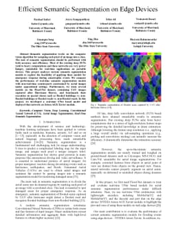 Efficient Semantic Segmentation on Edge Devices
