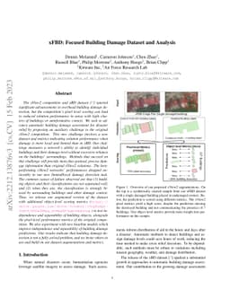 xFBD: Focused Building Damage Dataset and Analysis