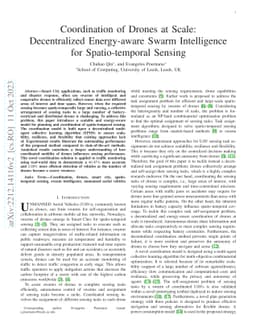 Coordination of Drones at Scale: Decentralized Energy-aware Swarm
  Intelligence for Spatio-temporal Sensing