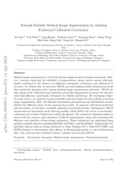 Towards Reliable Medical Image Segmentation by utilizing Evidential
  Calibrated Uncertainty