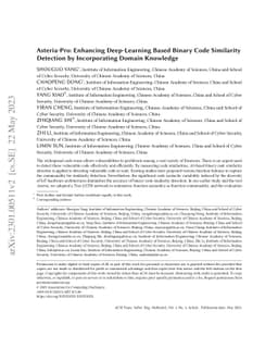 Asteria-Pro: Enhancing Deep-Learning Based Binary Code Similarity
  Detection by Incorporating Domain Knowledge