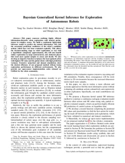 Bayesian Generalized Kernel Inference for Exploration of Autonomous
  Robots