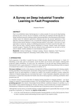 A Survey on Deep Industrial Transfer Learning in Fault Prognostics