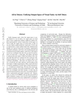 All in Tokens: Unifying Output Space of Visual Tasks via Soft Token