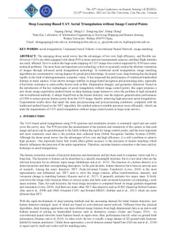Deep Learning-Based UAV Aerial Triangulation without Image Control
  Points