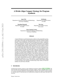 A Divide-Align-Conquer Strategy for Program Synthesis
