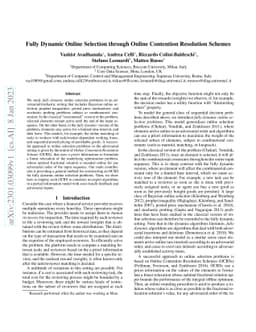 Fully Dynamic Online Selection through Online Contention Resolution
  Schemes