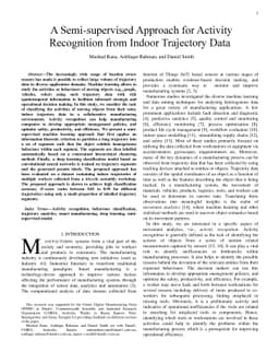 A Semi-supervised Approach for Activity Recognition from Indoor
  Trajectory Data