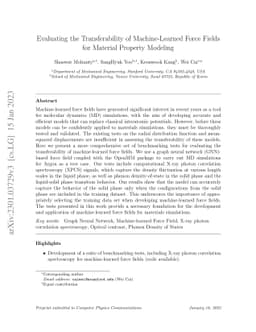 Evaluating the Transferability of Machine-Learned Force Fields for
  Material Property Modeling