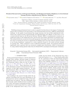 Pixelated Reconstruction of Foreground Density and Background Surface
  Brightness in Gravitational Lensing Systems using Recurrent Inference
  Machines