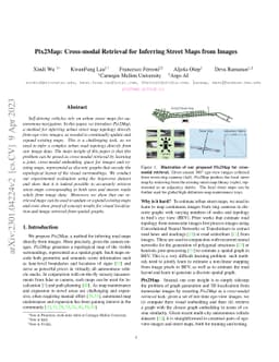 Pix2Map: Cross-modal Retrieval for Inferring Street Maps from Images