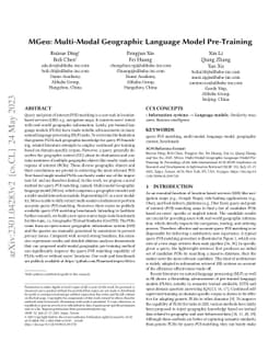 MGeo: Multi-Modal Geographic Pre-Training Method