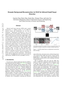 Dynamic Background Reconstruction via MAE for Infrared Small Target
  Detection