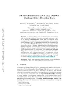 1st Place Solution for ECCV 2022 OOD-CV Challenge Object Detection Track