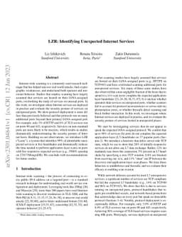 LZR: Identifying Unexpected Internet Services