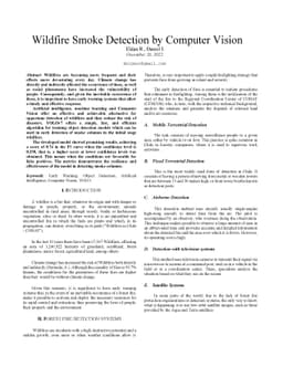 Wildfire Smoke Detection with Computer Vision