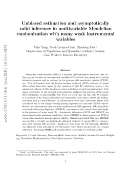 Unbiased estimation and asymptotically valid inference in multivariable
  Mendelian randomization with many weak instrumental variables
