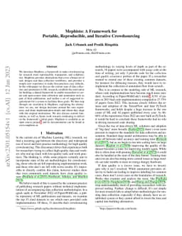 Mephisto: A Framework for Portable, Reproducible, and Iterative
  Crowdsourcing