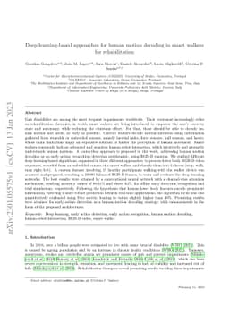 Deep learning-based approaches for human motion decoding in smart
  walkers for rehabilitation