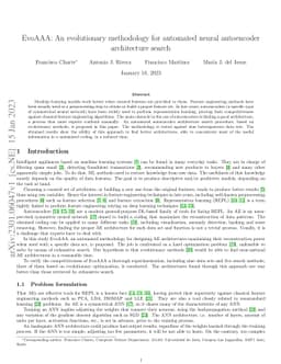 EvoAAA: An evolutionary methodology for automated \neural autoencoder
  architecture search