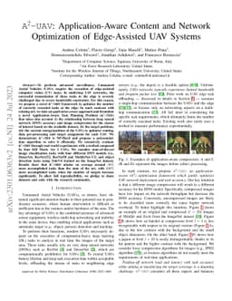 A$^2$-UAV: Application-Aware Content and Network Optimization of
  Edge-Assisted UAV Systems